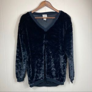 Fuzzy Retro Sweater Top